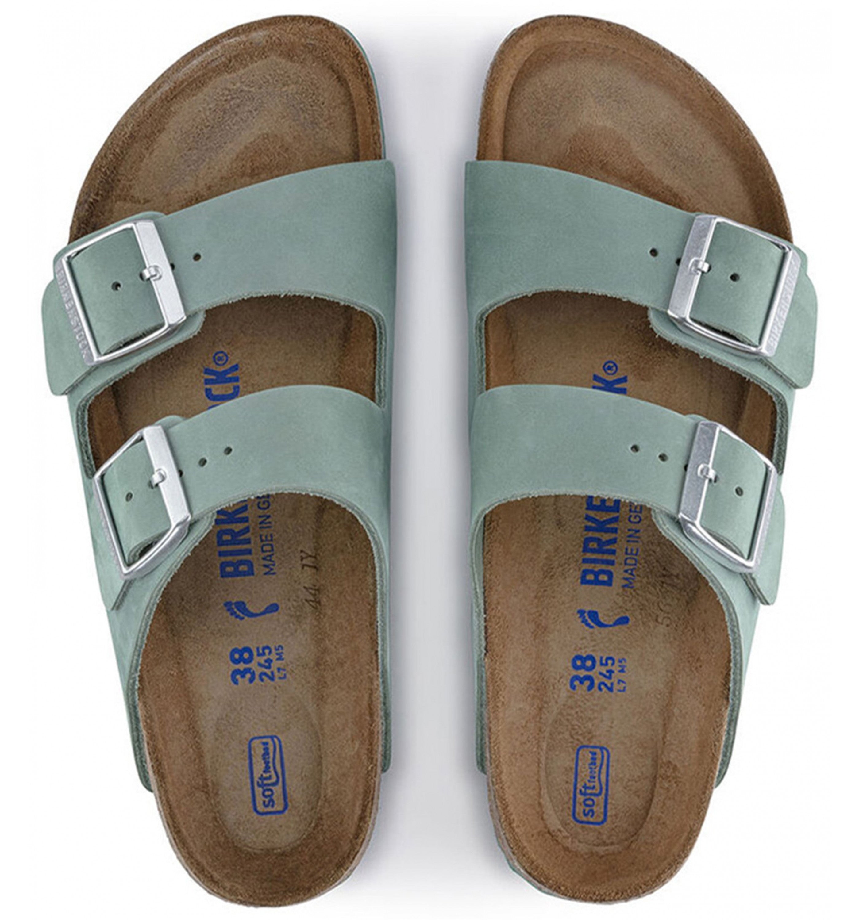 BIRKENSTOCK Arizona Sfb Soft Nubuck Womens Beryl