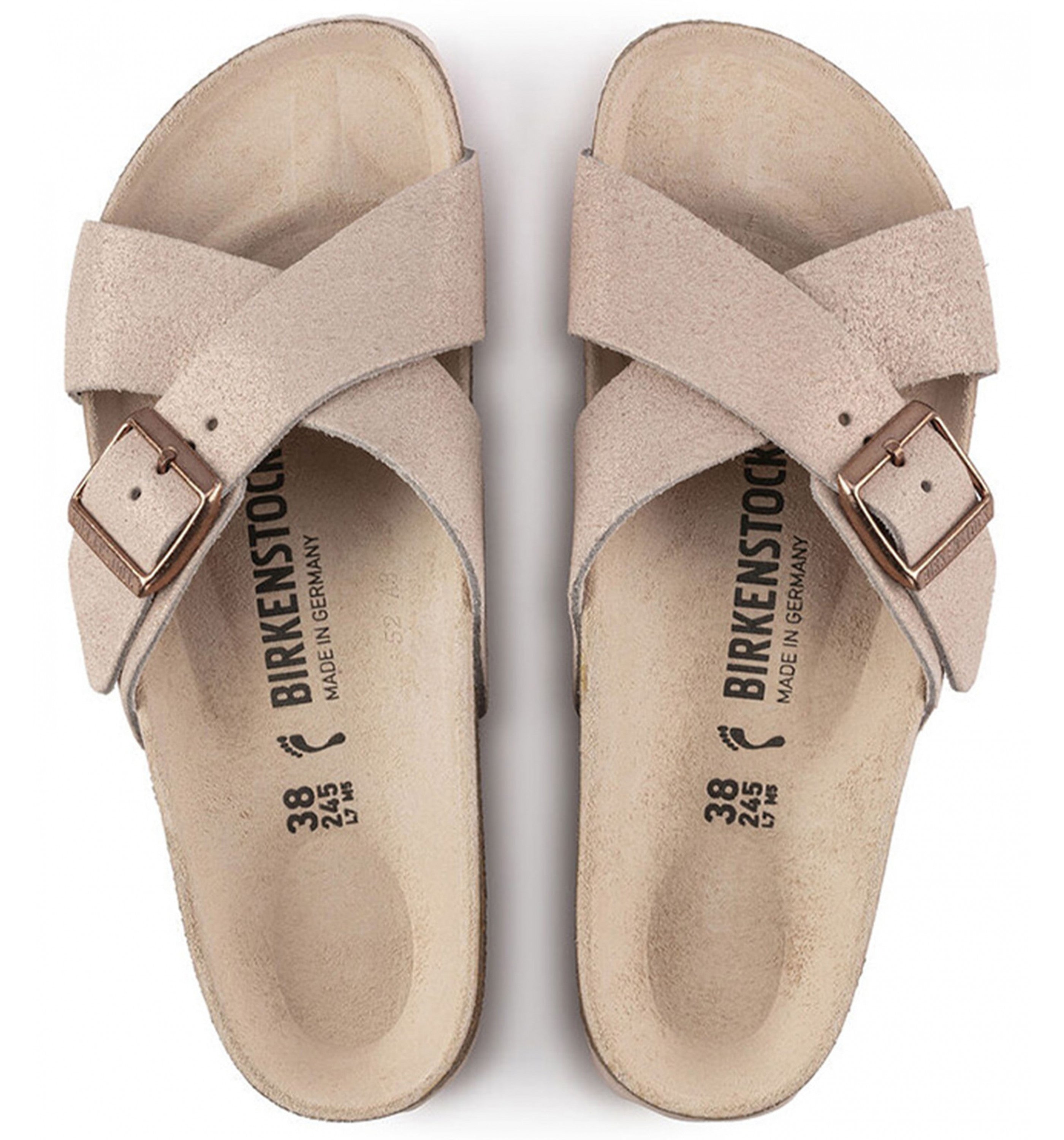 BIRKENSTOCK Siena Shimmering Leather Womens Light Rose