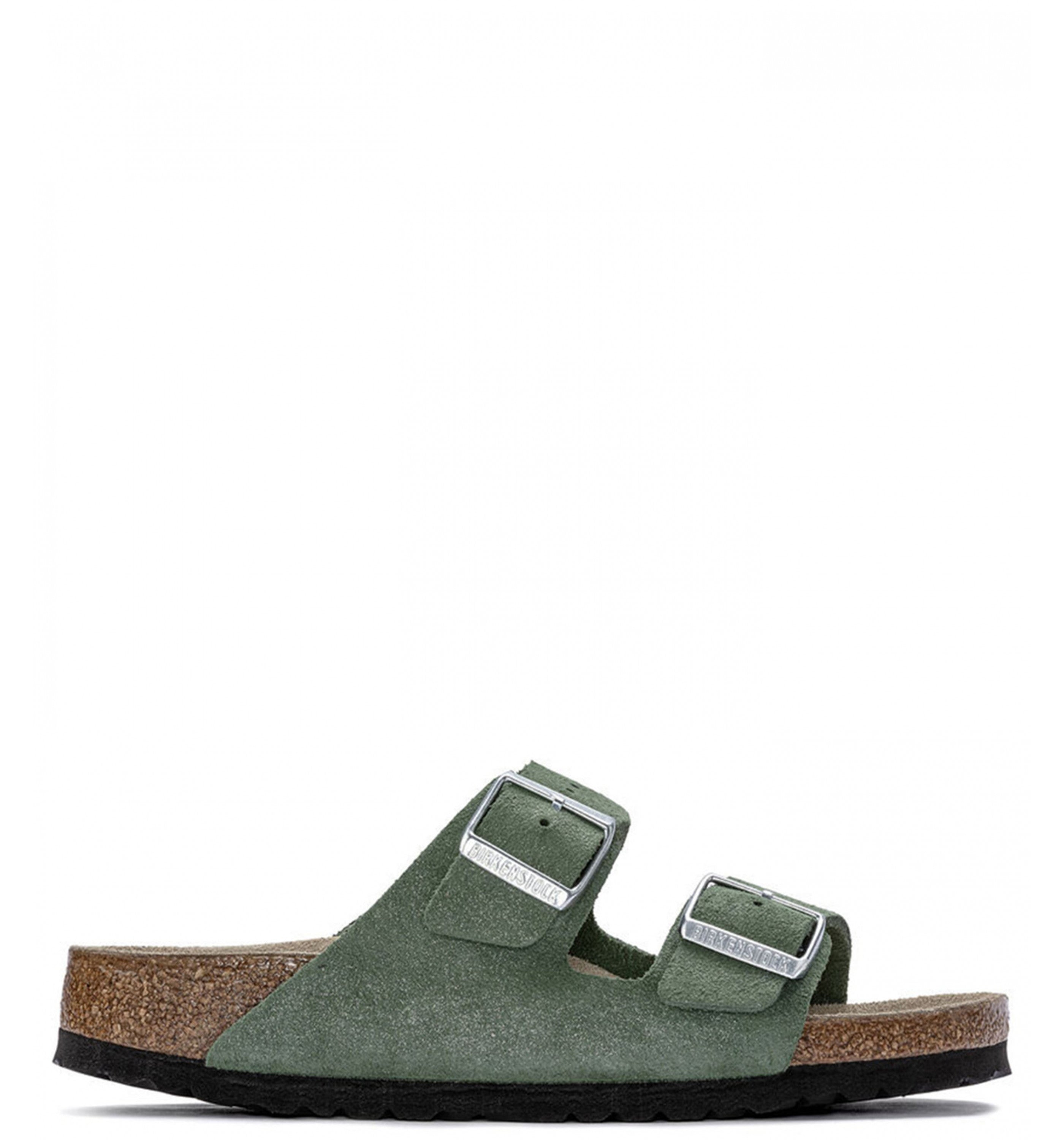 BIRKENSTOCK Arizona Shimmering Leather Womens Thyme