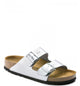 BIRKENSTOCK Arizona Birko-Flor Metallic Womens Silver