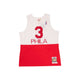 MITCHELL AND NESS Mitchell And Ness Auth Jersey Philadel Sporttop Wt MN19093P76WHIT03AIVS