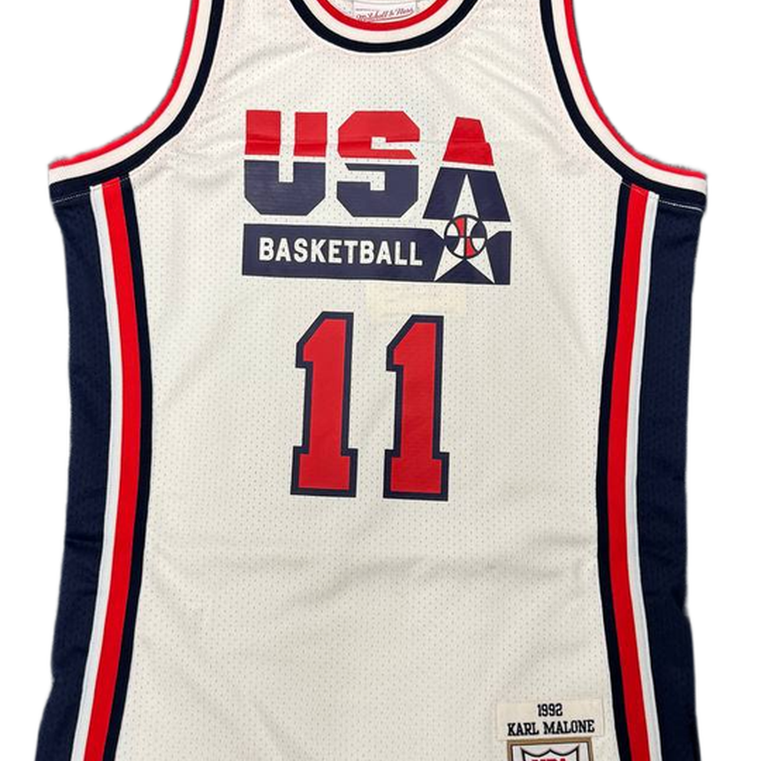 Mitchell And Ness Mitchell And Ness Auth Jersey Team Usa Sporttop Wt MN19086USAWHIT92KMAS