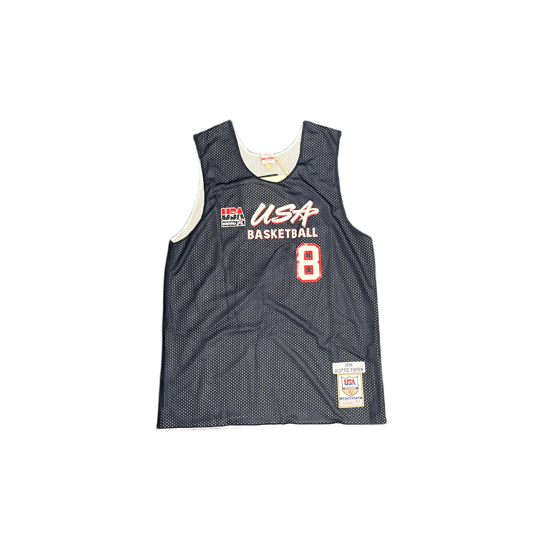 Mitchell And Ness Mitchell And Ness Auth Reversible Prac Sporttop Nvy&Wt MN19081USANYWH96SPIS