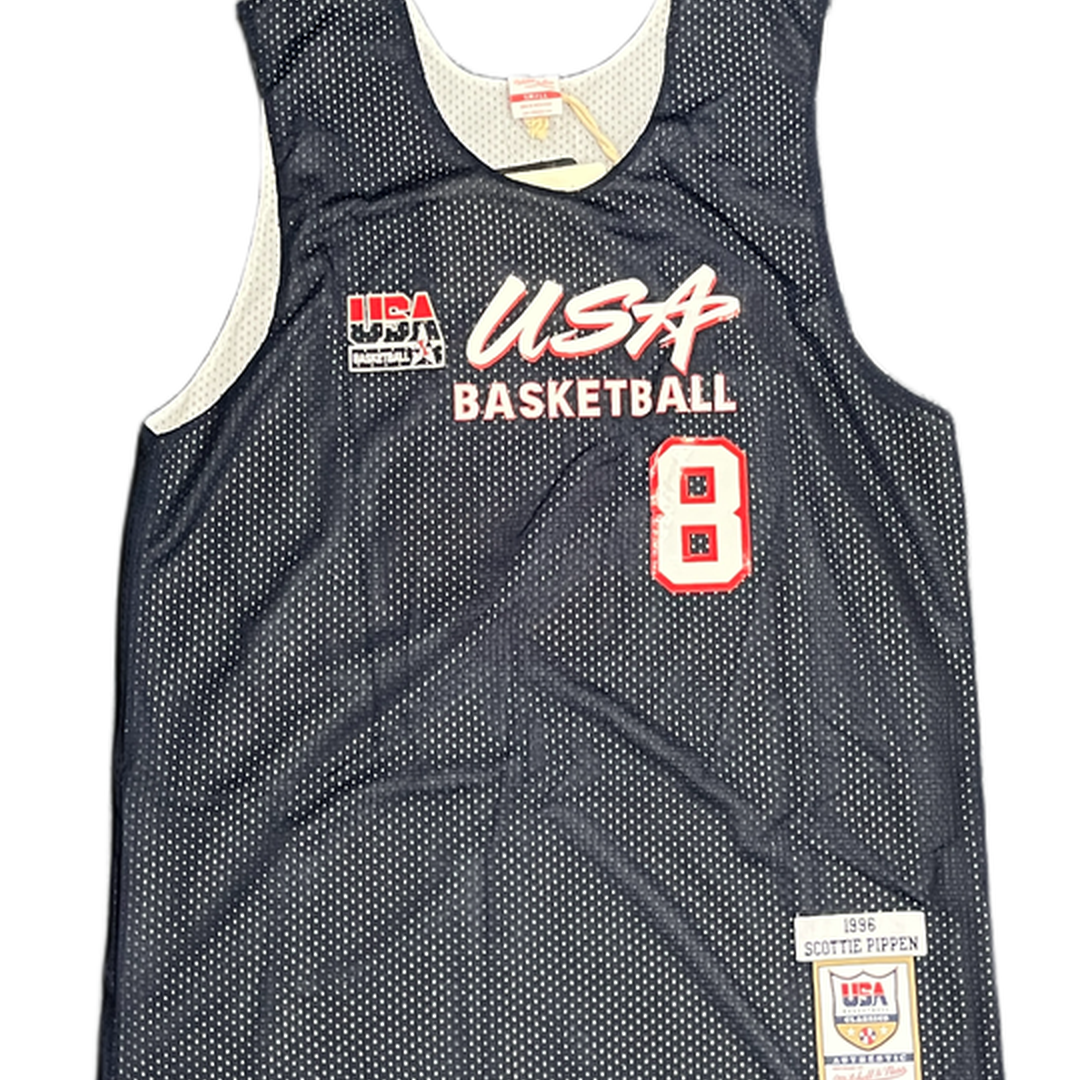 Mitchell And Ness Mitchell And Ness Auth Reversible Prac Sporttop Nvy&Wt MN19081USANYWH96SPIS