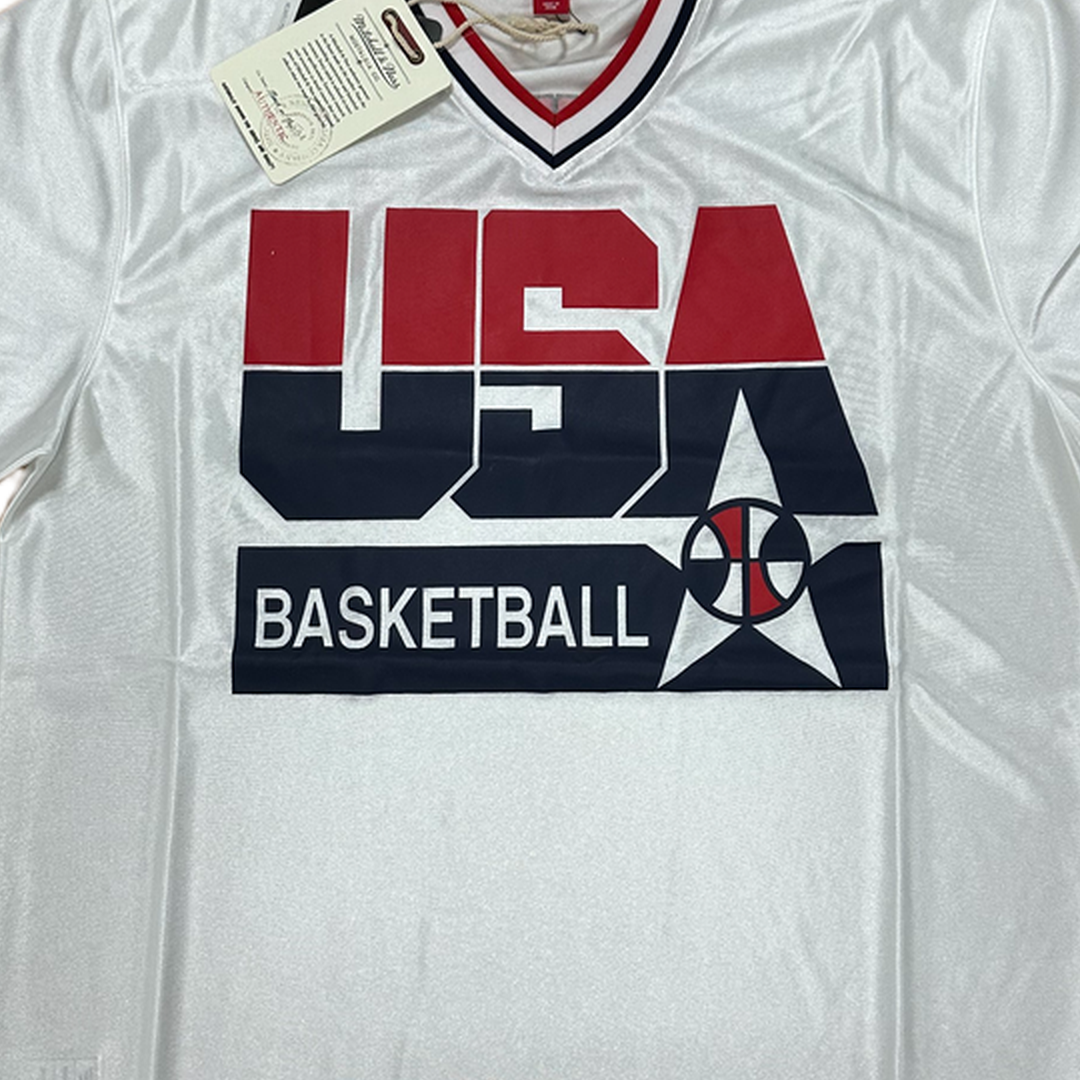 Mitchell And Ness Mitchell And Ness Authentic Shooting S Sporttop Wt MN18425USAWHIT92CDRM