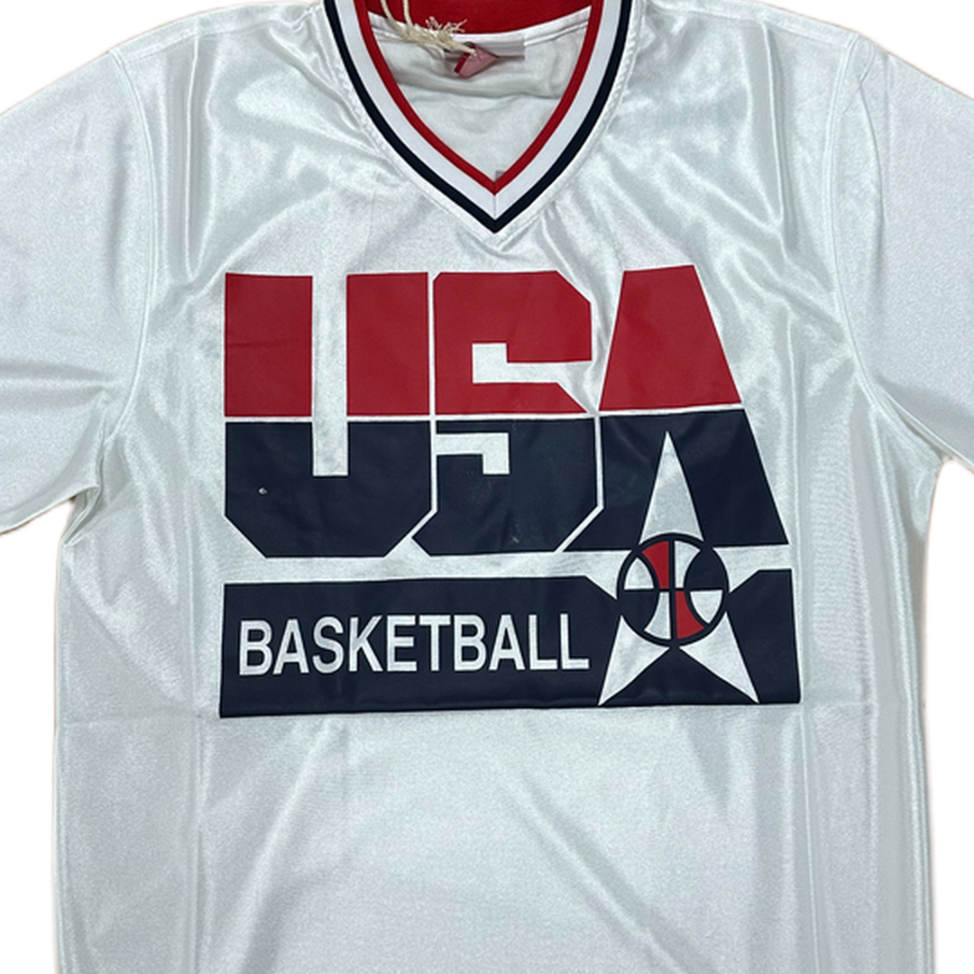 Mitchell And Ness Mitchell And Ness Authentic Shooting S Sporttop Wt MN18428USAWHIT92KMAM