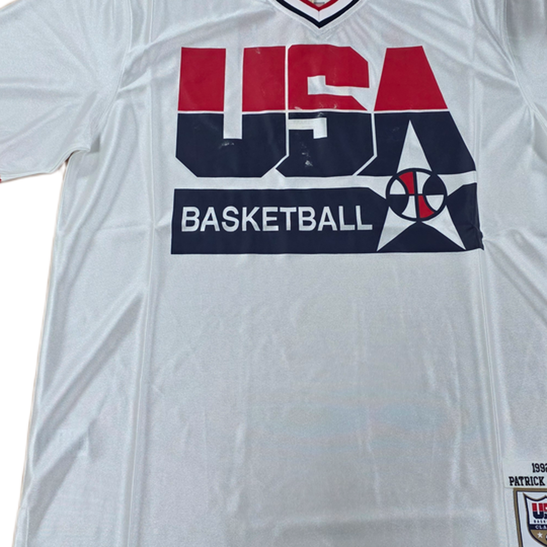 Mitchell And Ness Mitchell And Ness Authentic Shooting S Sporttop Wt MN18426USAWHIT92PEWM