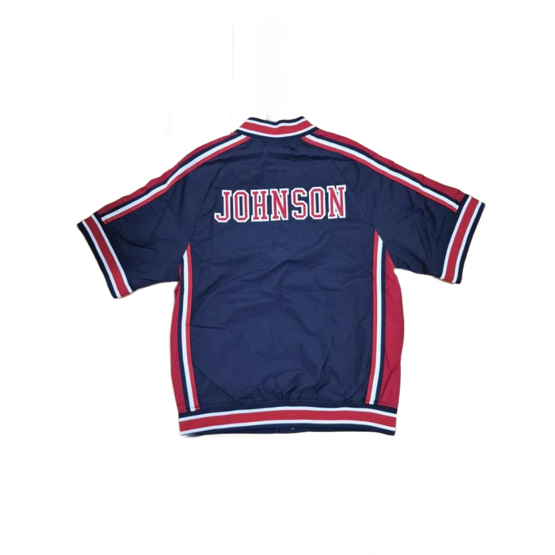 Mitchell And Ness Mitchell And Ness Authentic Warm Up Ja Jacket Nvy MN18421USANAVY92EJHS