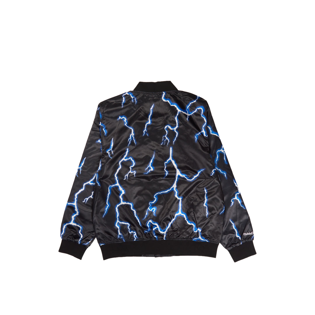 Mitchell And Ness Lightning Satin Jack Jacket Prpl&Blk