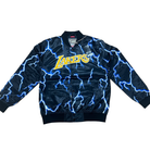 Mitchell And Ness Mitchell And Ness Lightning Satin Jack Jacket Prpl&Blk MN18006LALPTBKM