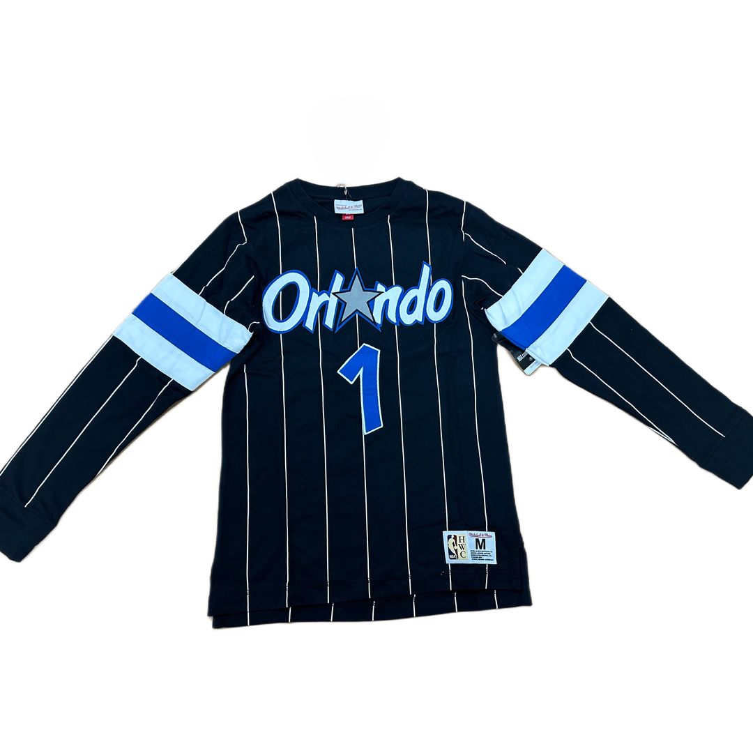 Mitchell And Ness Mitchell And Ness Ls Tee Sporttop Blk MN18149OMABLCK94PHAS