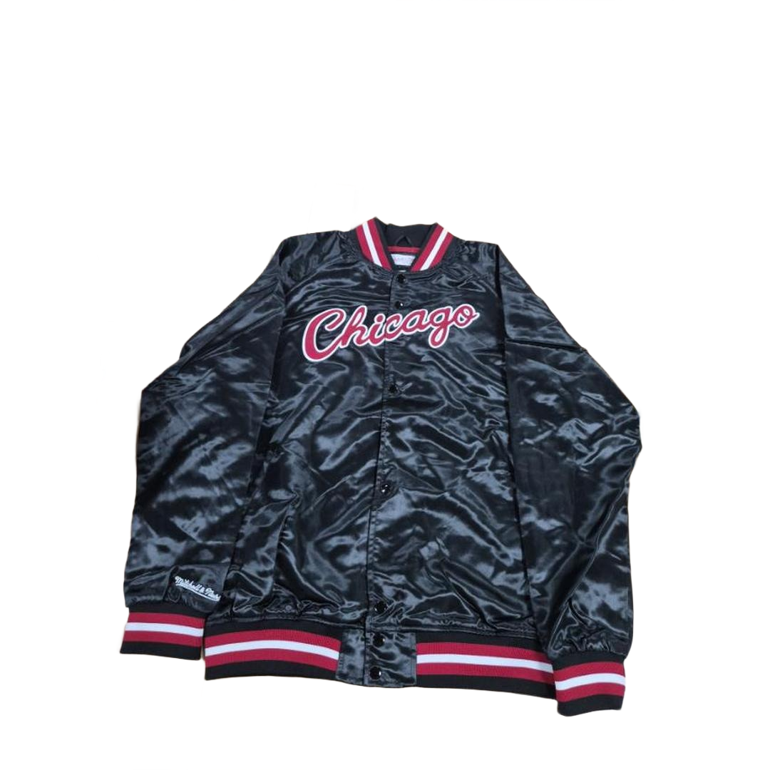 Mitchell And Ness Mitchell And Ness Lt. Weight Satin Jac Jacket Blk MN18013CBUBLCK1S