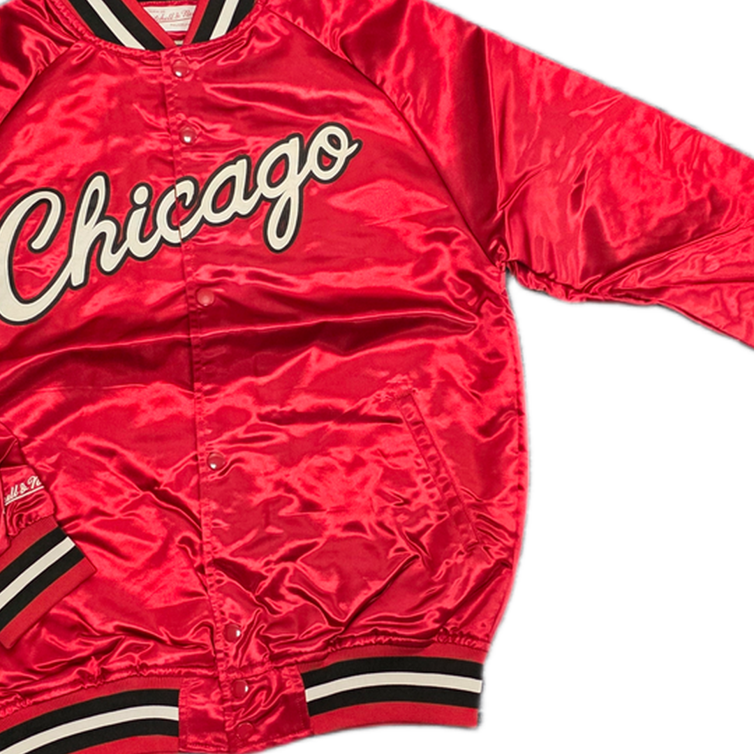 Mitchell And Ness Mitchell And Ness Lt.Weight Satin Jack Jacket Rd MN18013CBUSCAR1S