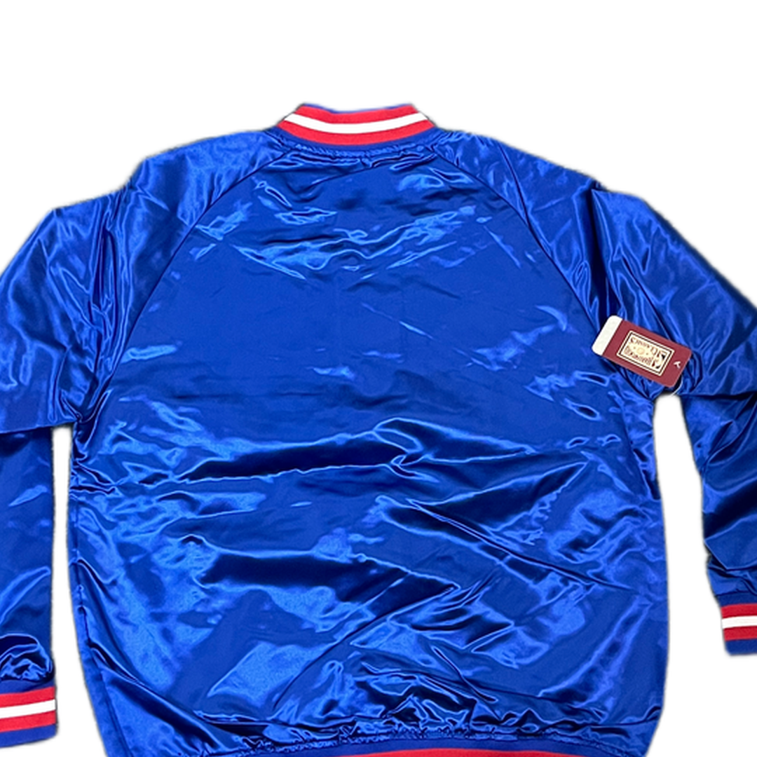Mitchell And Ness Mitchell And Ness Lt.Weight Satin Jack Jacket Blu MN18013DPIROYA1M