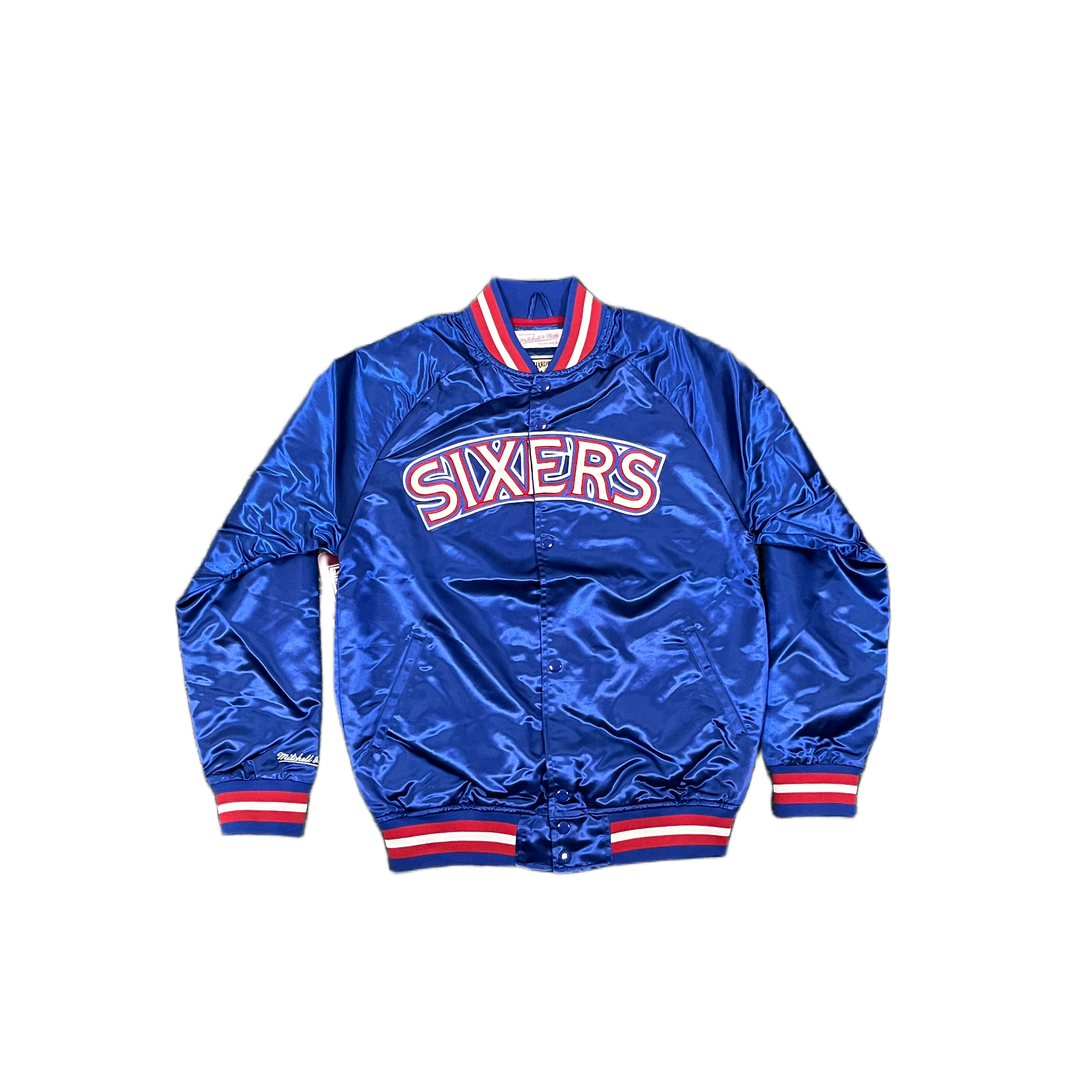 Mitchell And Ness Mitchell And Ness Lt.Weight Satin Jack Jacket Blu MN18013P76ROYA1S