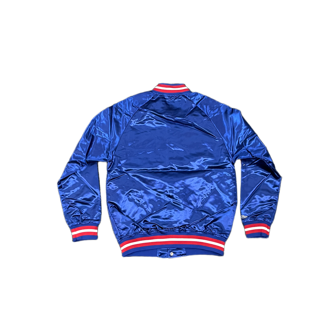 Mitchell And Ness Mitchell And Ness Lt.Weight Satin Jack Jacket Blu MN18013P76ROYA1S