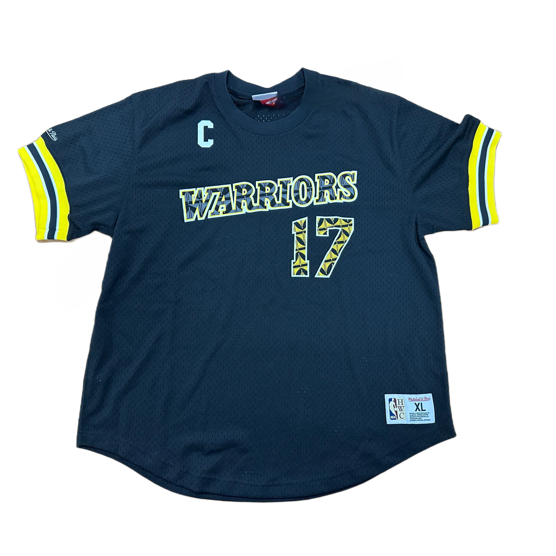 Mitchell And Ness Mitchell And Ness Mesh Crew Neck Golde Sporttop Blk MN18062GSWBLCK93CMUS
