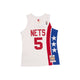 MITCHELL AND NESS Mitchell And Ness Nba Alternate Jersey Sporttop Wt MN44484NJN05JKIWHITM
