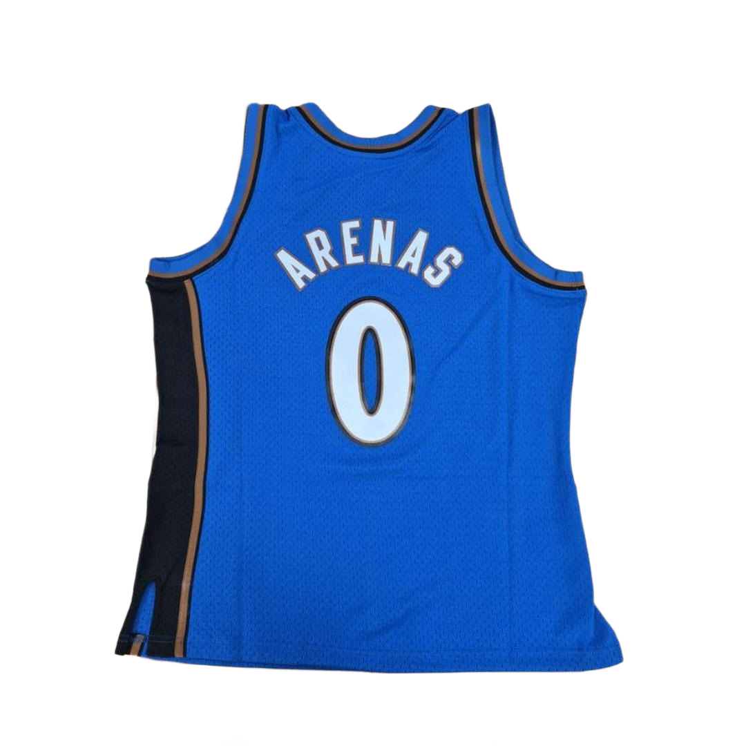 Mitchell And Ness Mitchell And Ness Nba Dark Jersey Wiza Sporttop Blu WWI04GARBLUE