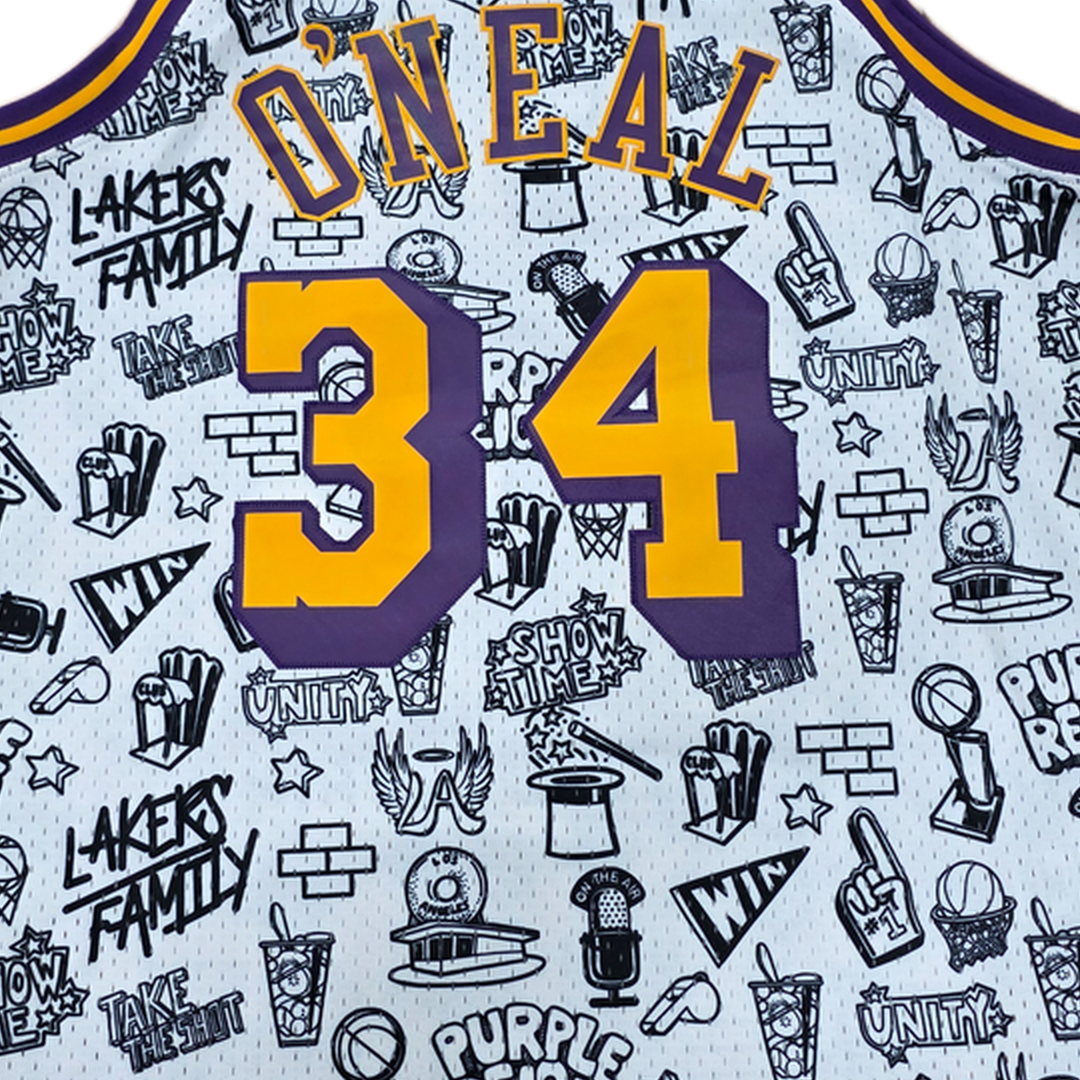 Mitchell And Ness Mitchell And Ness Nba Doodle Swingman Sporttop Gld MN1266LAL96SONPTWHS