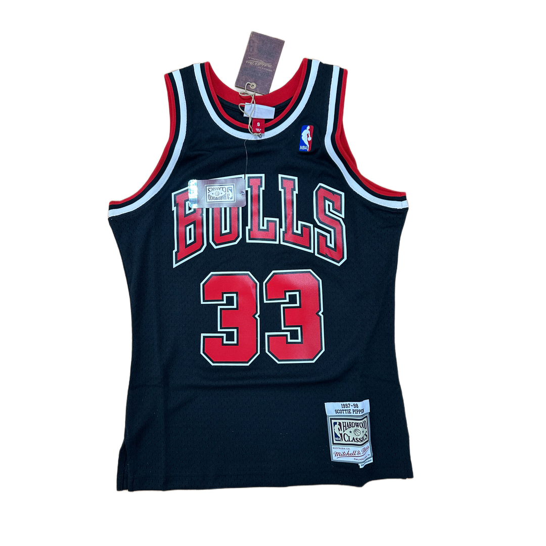 Mitchell And Ness Mitchell And Ness Swing Jersey Chicago Sporttop Blk MN18151CBUBLCKSPI97S