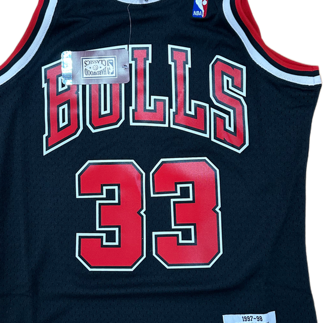 Mitchell And Ness Mitchell And Ness Swing Jersey Chicago Sporttop Blk MN18151CBUBLCKSPI97S