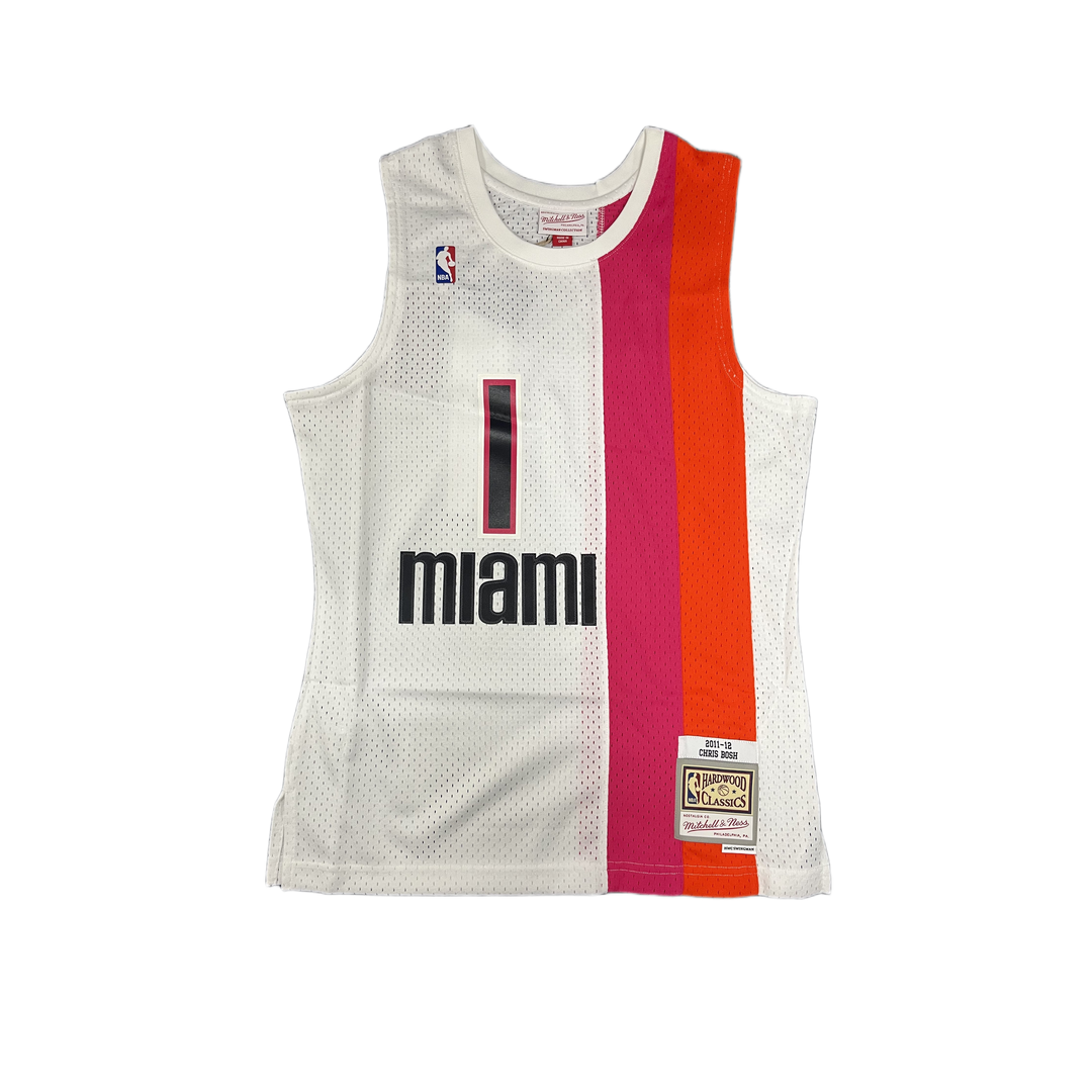 Mitchell And Ness Mitchell And Ness Swing Jersey Miami H Sporttop Wt MN20056MHEWHIT11CBOS
