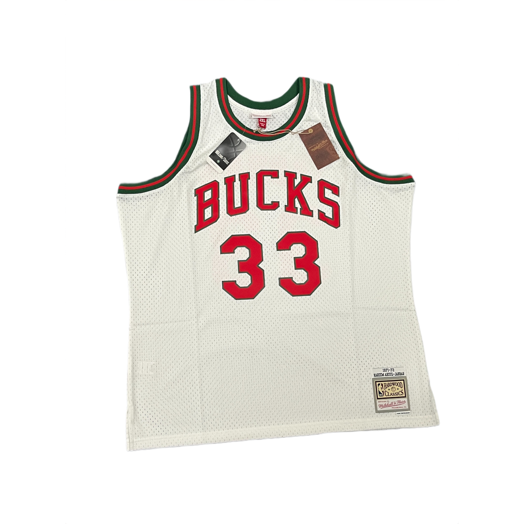 Mitchell And Ness Mitchell And Ness Swing Jersey Milwauk Sporttop Wt MN18108BUWHIT71KABS