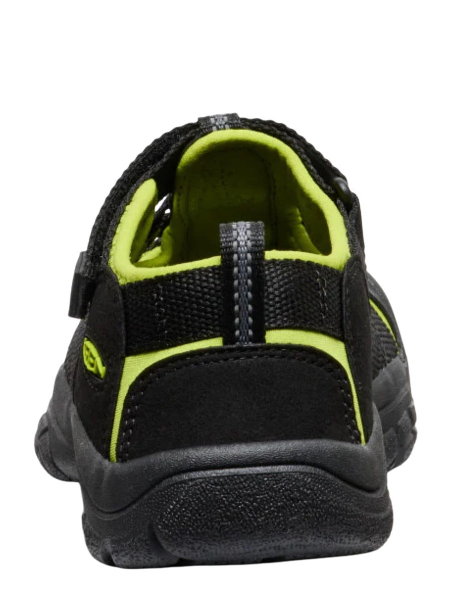KEEN Keen Newport H2 Unisex Kids Black/Limegreen Outdoor Sandals
