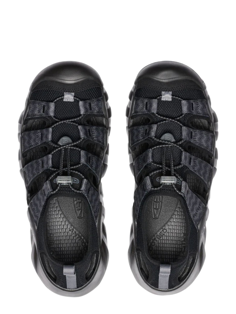 KEEN Keen Hyperport H2 Mens Black/Steel Grey Outdoor Sandals