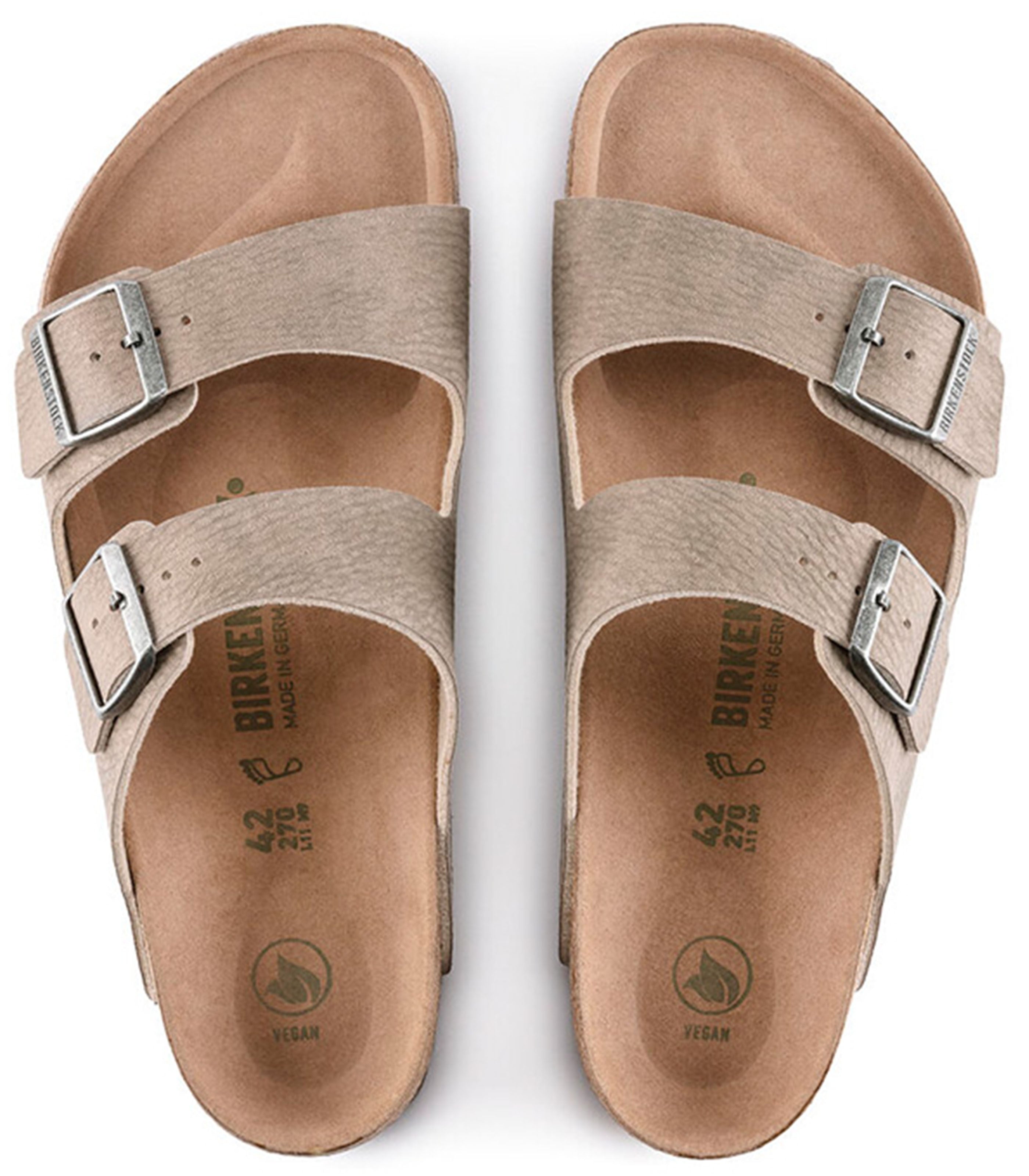 BIRKENSTOCK Arizona Desert Dust Mens Gray Taupe