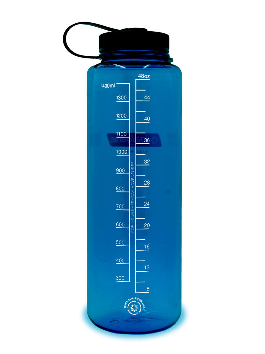 NALGENE Nalgene 48OZ Silo Blue, W/Black Cap, Sustain