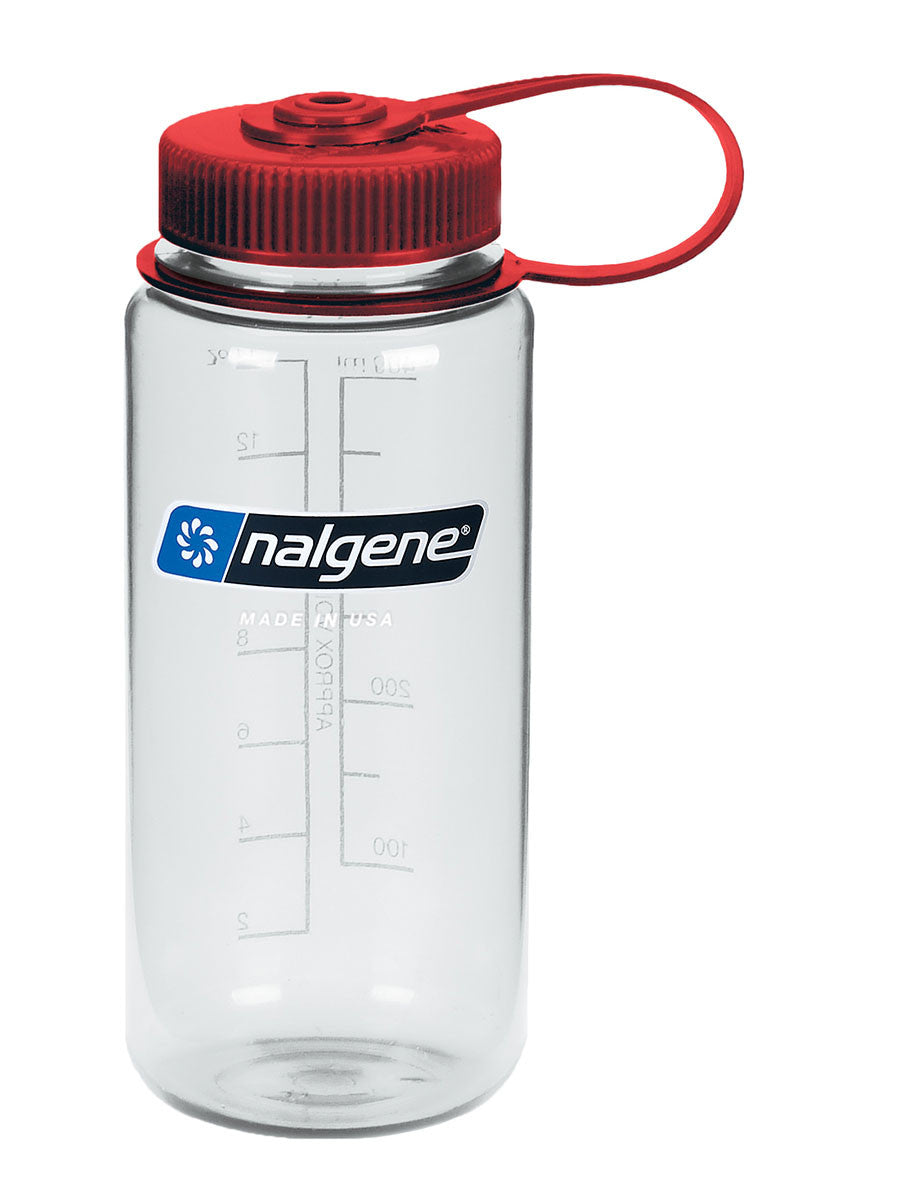 NALGENE Nalgene 16OZ WM Clear W/Red Cap Sustain