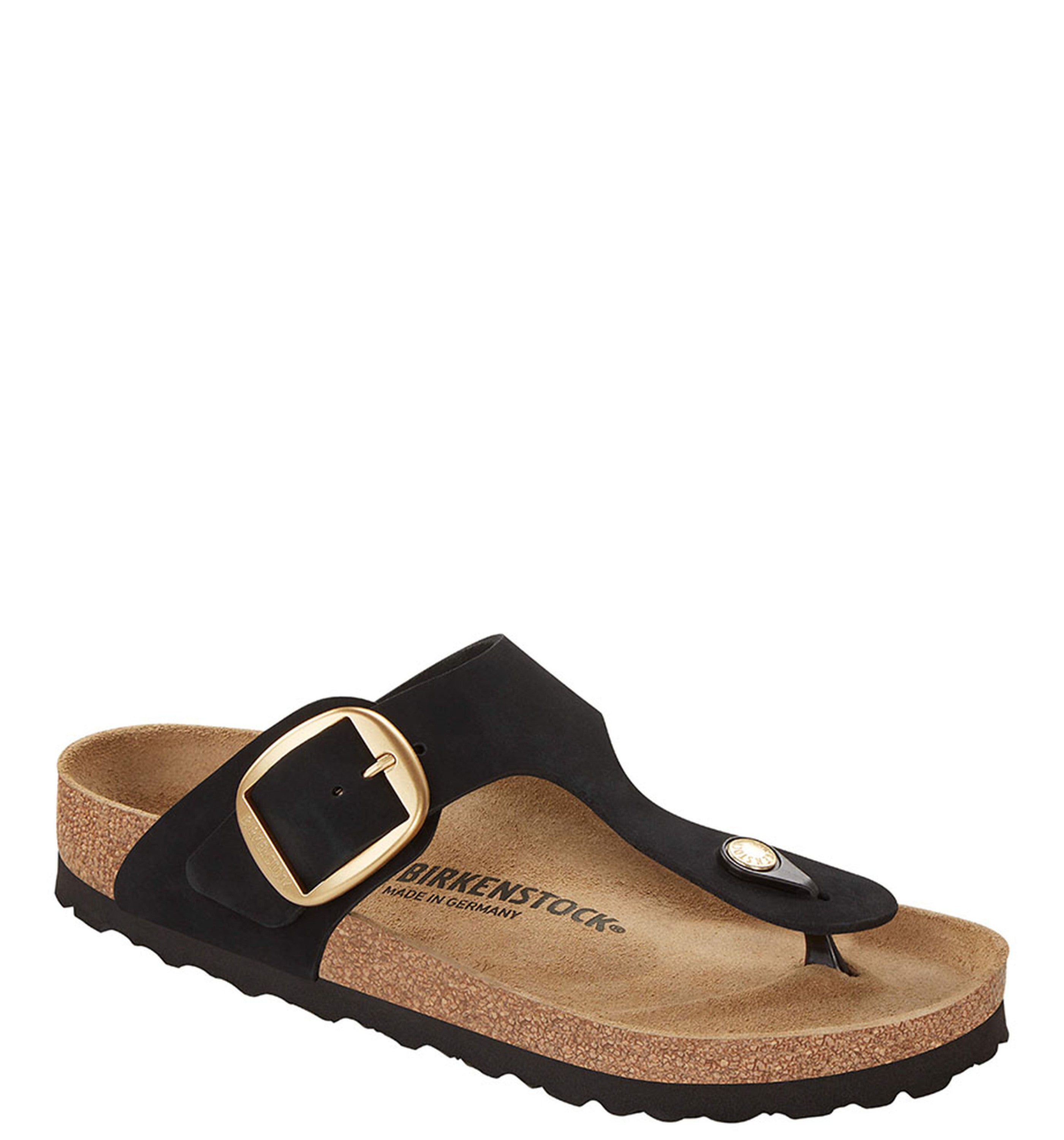 BIRKENSTOCK Gizeh Big Buckle Nubuck Womens