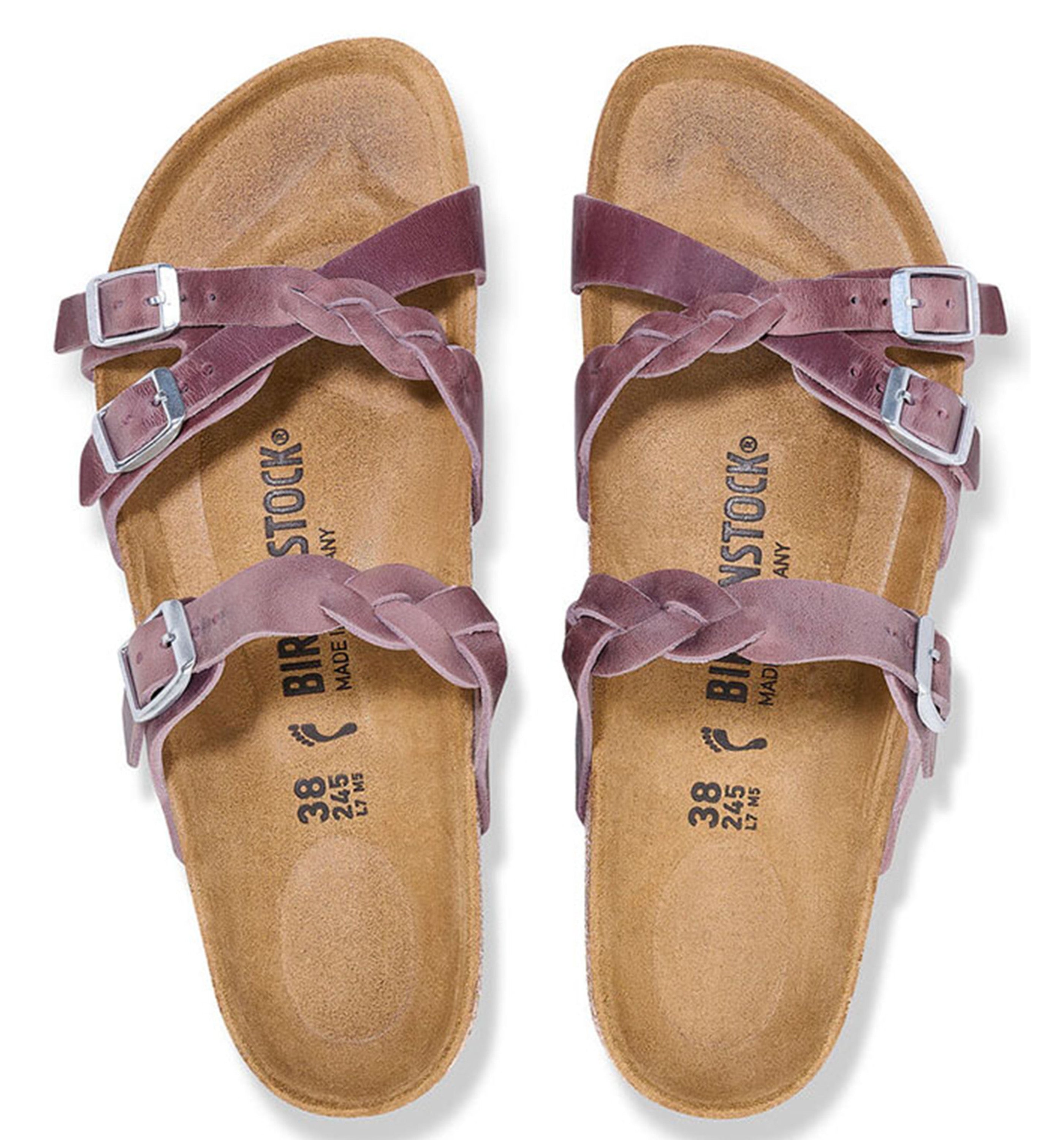 BIRKENSTOCK Franca Braided Oiled Leather Womens