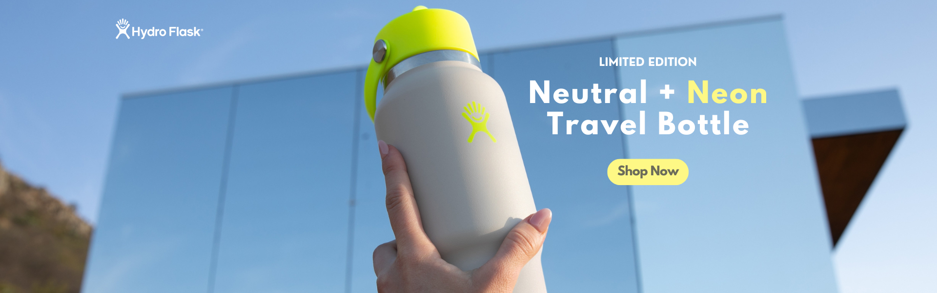 Hydro Flask Neon Banner