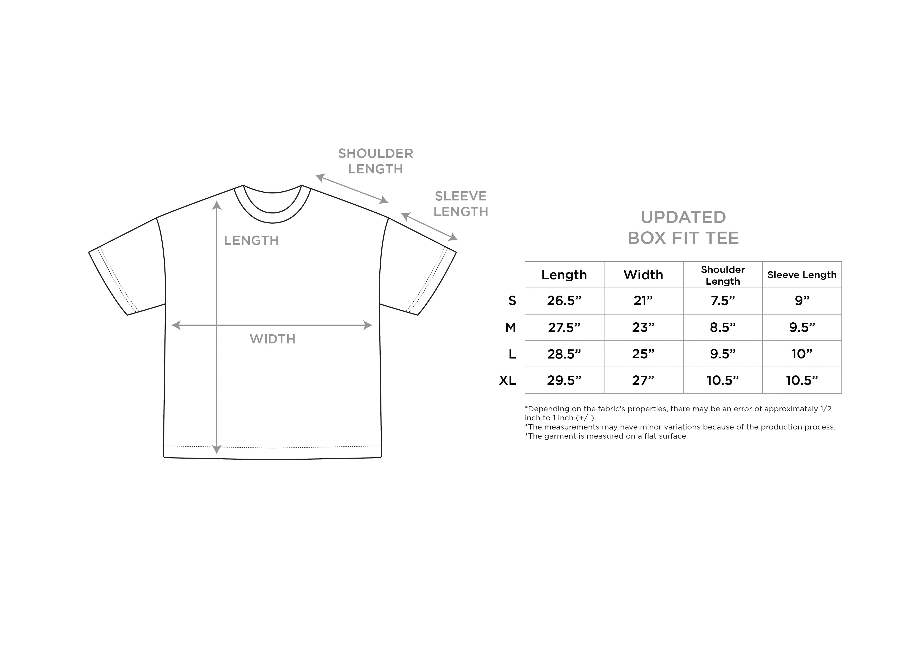 DBTK Size Chart