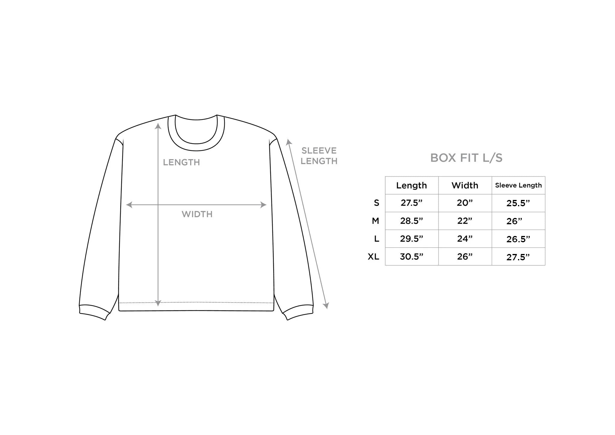 DBTK Size Chart